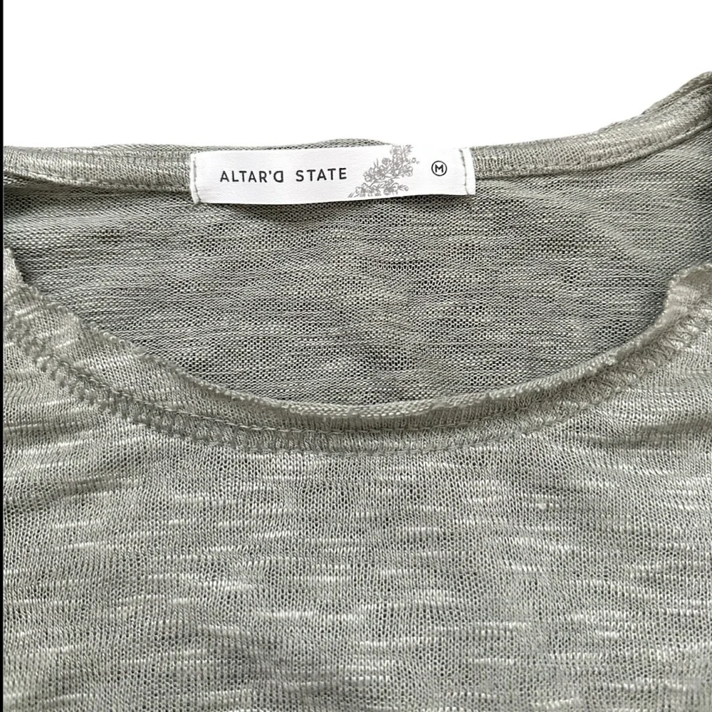 NWT Altare'd State Shreya Cropped Tee Green Size Medium - Picture 6 of 10